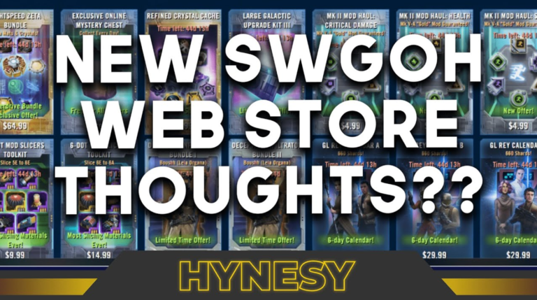 SWGOH Webstore: Your Ultimate Star Wars Galaxy of Heroes Shopping Hub!